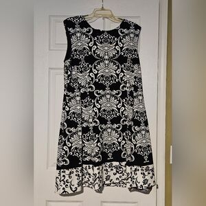 Floral Black and White dress